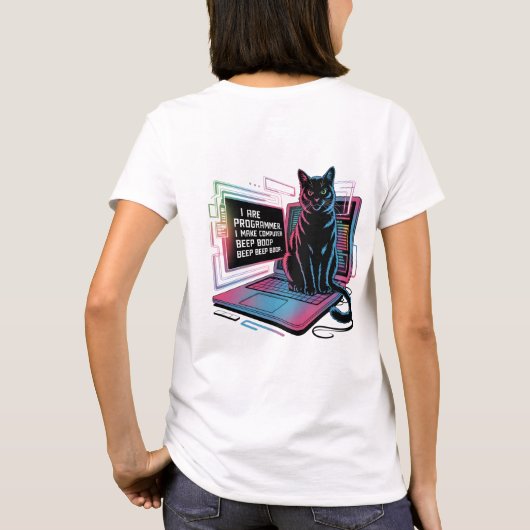 Ich bin Programmierer, ich lasse den Computer BEEP T-Shirt (Rückseite)