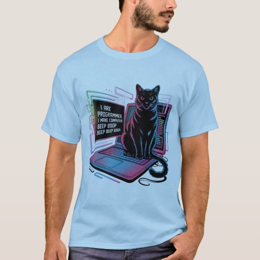 Ich bin Programmierer, ich lasse den Computer BEEP T-Shirt (Vorderseite)