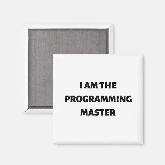 Ich bin Programmierer Magnet (Vorderseite/Rückseite)