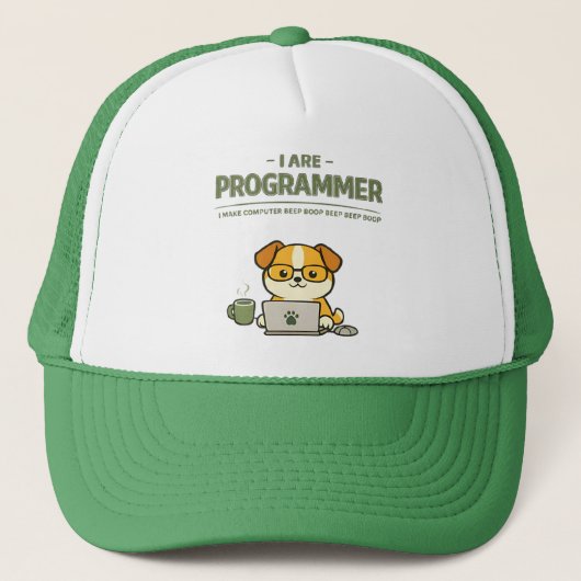 Ich Bin Programmierer Piep Piep Lustig Truckerkappe (Vorderseite)