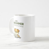 Ich bin Programmierer Piep Psst Lustig Kaffeetasse (Vorderseite Links)