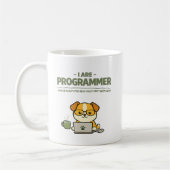 Ich bin Programmierer Piep Psst Lustig Kaffeetasse (Links)