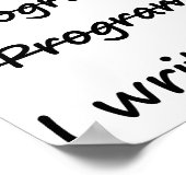 Ich bin Programmierer und schreibe Code Bad Spelle Poster (Ecke)