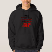 Ich bin Programmierer und schreibe Code Computer S Hoodie (Vorderseite)