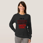 Ich bin Programmierer und schreibe Code Computer S T-Shirt (Vorne ganz)