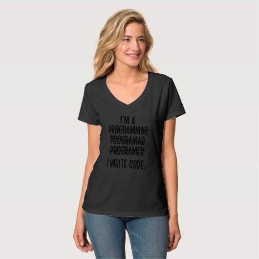 Ich bin Programmierer und schreibe Code Computer S T-Shirt (Vorderseite Vollansicht)
