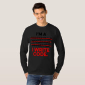 Ich bin Programmierer und schreibe Code Computer S T-Shirt (Vorne ganz)