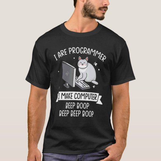 Ich bin Programmiertechniksoftware Skript HTML N T-Shirt (Vorderseite)