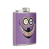 Ich bin PRONOID, optimistisches, lustiges Katzenzi Flachmann (Rechts)