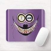 Ich bin PRONOID, optimistisches, lustiges Katzenzi Mousepad (Mit Mouse)