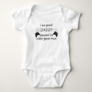 Ich bin Proof Daddy hat sein Videospiel pausiert Baby Strampler