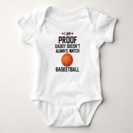 Ich bin Proof Daddy sieht nicht immer Basketball z Baby Strampler