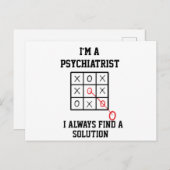 Ich bin Psychiater und finde immer eine Lösung Postkarte (Vorne/Hinten)