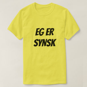 Ich bin psychisch, in norwegisch gelb T-Shirt