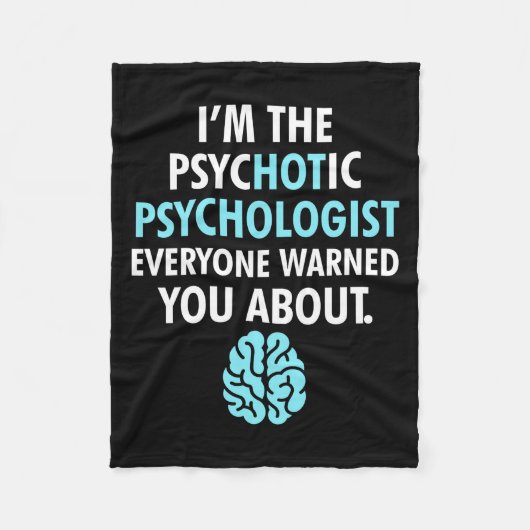 Ich bin Psychologe Fleecedecke (Vorderseite)