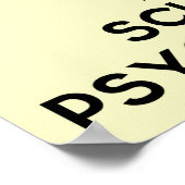 Ich bin Psychologe in der Schule "Behalt Ruhe" Pos Poster (Ecke)