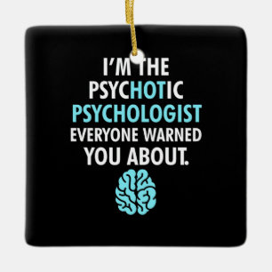 Ich bin Psychologe Keramikornament