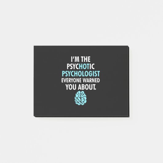 Ich bin Psychologe Post-it Klebezettel (Vorderseite)