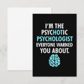 Ich bin Psychologe RSVP Karte (Vorne/Hinten)