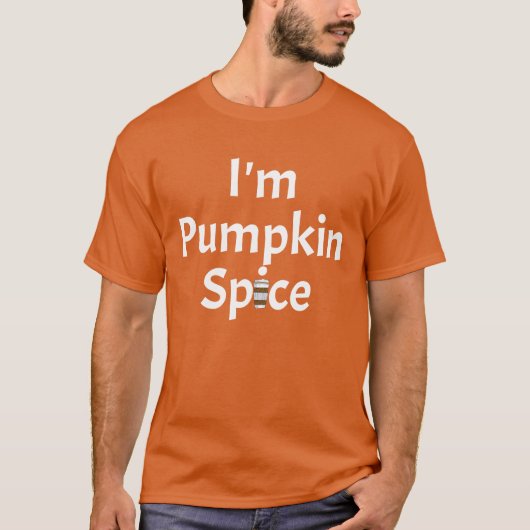 Ich bin Pumpkin Spice Lazy Halloween-Kostüm T-Shirt (Vorderseite)