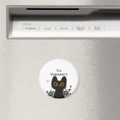 Ich bin purfect Niedlicher Schwarzer Katzenmagnet Magnet (In Situ (Geschirrspüler))