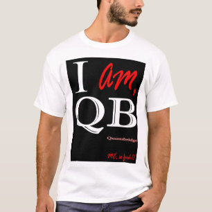 ICH BIN QB (Queensbridge) - schwarzes Weiß T-Shirt