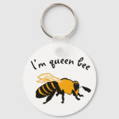 Ich bin Queen Bee Schlüsselanhänger (Vorderseite)