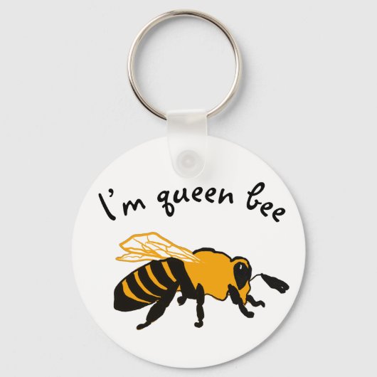 Ich bin Queen Bee Schlüsselanhänger (Vorderseite)