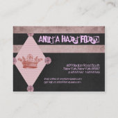 Ich bin Queen Chubby Visitenkarten Visitenkarte (Rückseite)