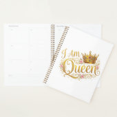 Ich bin Queen Golden Crown Floral Design | Planer (Anzeige)