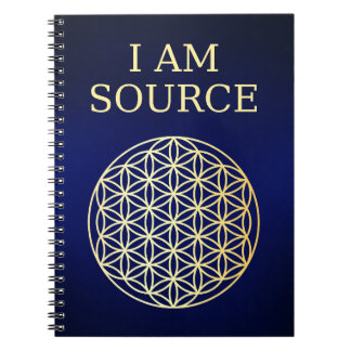 Ich bin Quellblume des Lebens Journal Notizblock