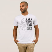 Ich bin Radfahrerin, wir halten nicht an, wenn wir T-Shirt (Vorne ganz)