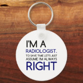 ICH BIN RADIOLOGISTIN SCHLÜSSELANHÄNGER (Vorderseite)
