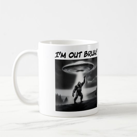 Ich bin raus Bruh! UFO Kaffeetasse (Links)