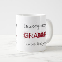 Ich bin Redakteur - ich korrigiere Ihre Grammatik Jumbo-Tasse