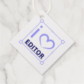 Ich bin Redakteurin Geschenkanhänger (Rückseite)