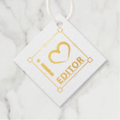 Ich bin Redakteurin Geschenkanhänger (Vorderseite)