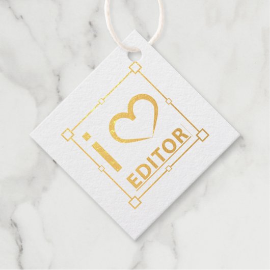 Ich bin Redakteurin Geschenkanhänger (Vorderseite)