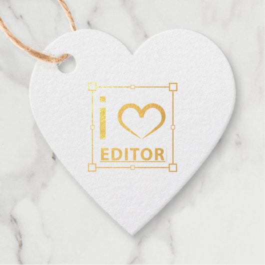 Ich bin Redakteurin Geschenkanhänger (Vorderseite)