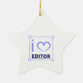 Ich bin Redakteurin Keramik Ornament (Vorne)