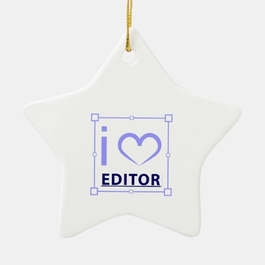 Ich bin Redakteurin Keramik Ornament (Vorne)