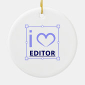 Ich bin Redakteurin Keramik Ornament (Hinten)