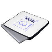 Ich bin Redakteurin Laptopschutzhülle (Vorne Knopf)