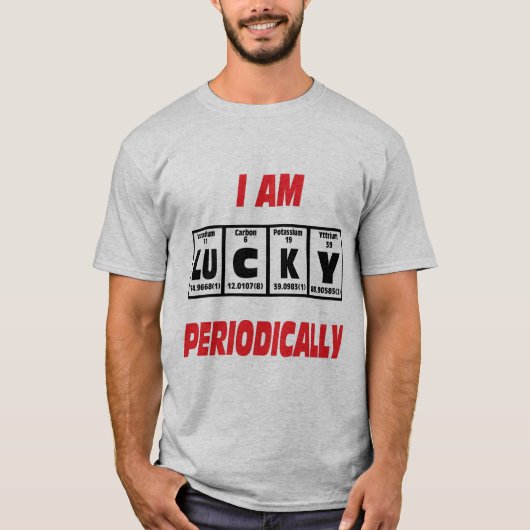 Ich bin regelmäßig glücklich T-Shirt (Vorderseite)
