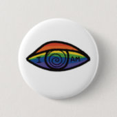 ICH BIN Regenbogen-Stolz Button (Vorderseite)
