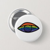 ICH BIN Regenbogen-Stolz Button (Vorne & Hinten)