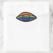 ICH BIN Regenbogen Stolz  Runder Aufkleber (Tasche)