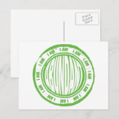 Ich bin reichlich postkarte (Vorne/Hinten)
