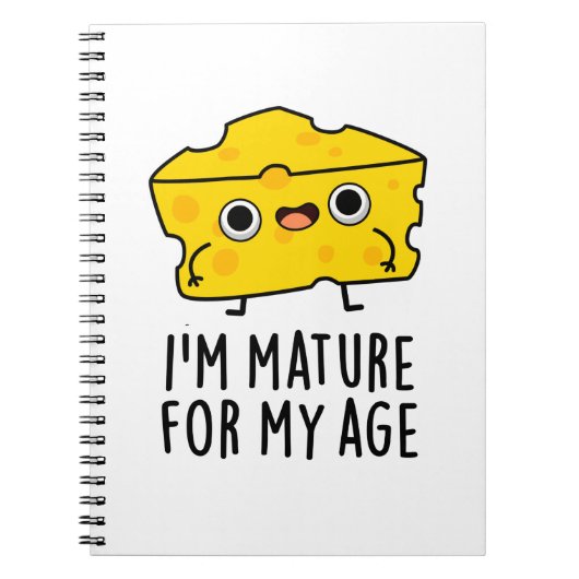 Ich bin reif für meinen alten, lustigen Käse-Pub Notizblock (Vorderseite)