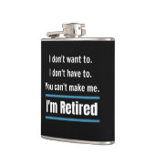 Ich bin remüde Funny Flachmann (Links)